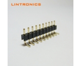 2.54 pin header Right Angle Gold Flash