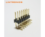 2.54 header dual-row RA Thermoplastic gold plated