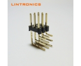 2.54mm three row Right Angle gold plated