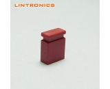 2.54mm red mini jumper closed through hole