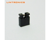 2.54 mini jumper open gold plated black
