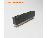 2.54 socket double row dual row flash gold thermoplastic through hole
