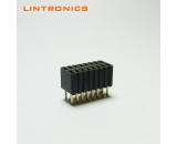 1.27 header row pitch 2.54 low profile gold plated terminal 