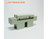 2.54mm press fit box header grey