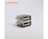 2.0 USB 8P DUAL REC Twin Through Hole Top Mount
