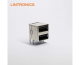 USB 2.0 Type A 8 Pin Twin dual receptacle