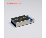 3.0 USB Plug Horizontal SMT Type A